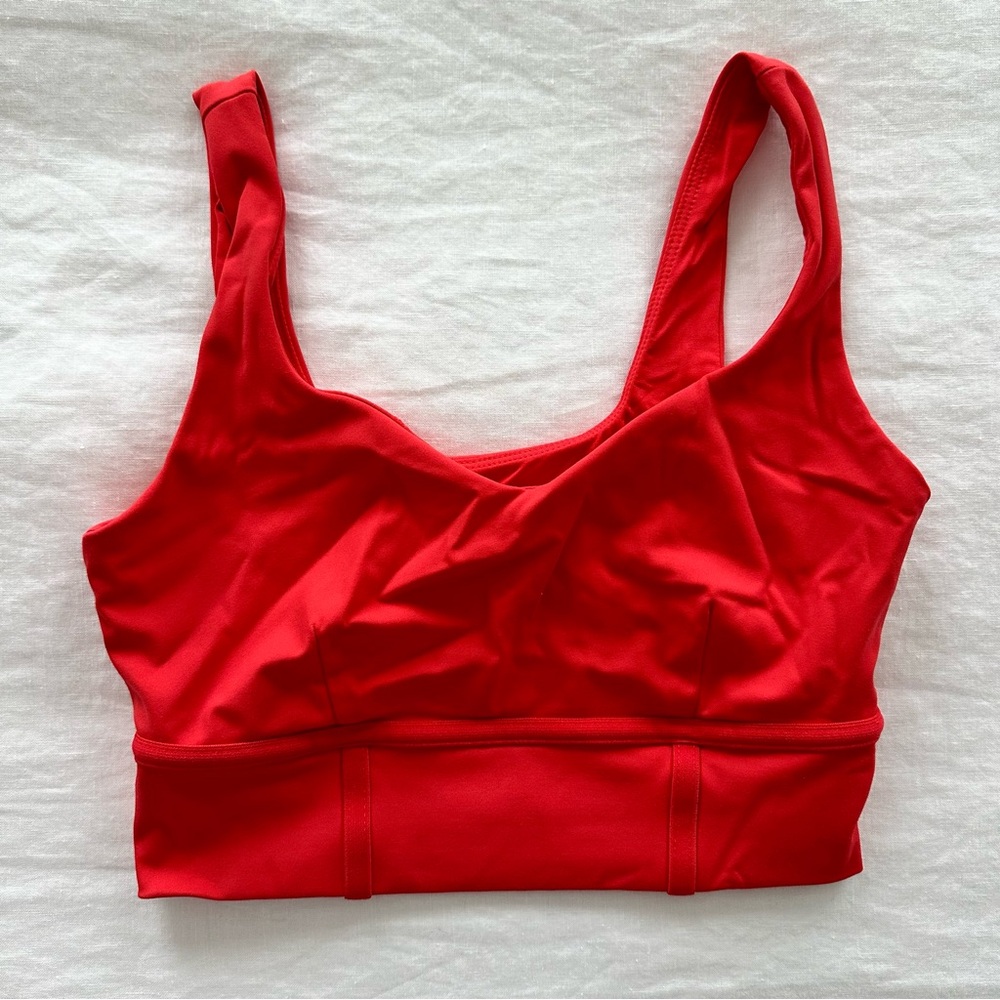 JoyLab Red Corset Sports Bra